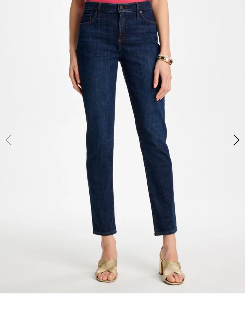 Chico's Dark Indigo Ankle Straight Jeans - Picture 2 of 12
